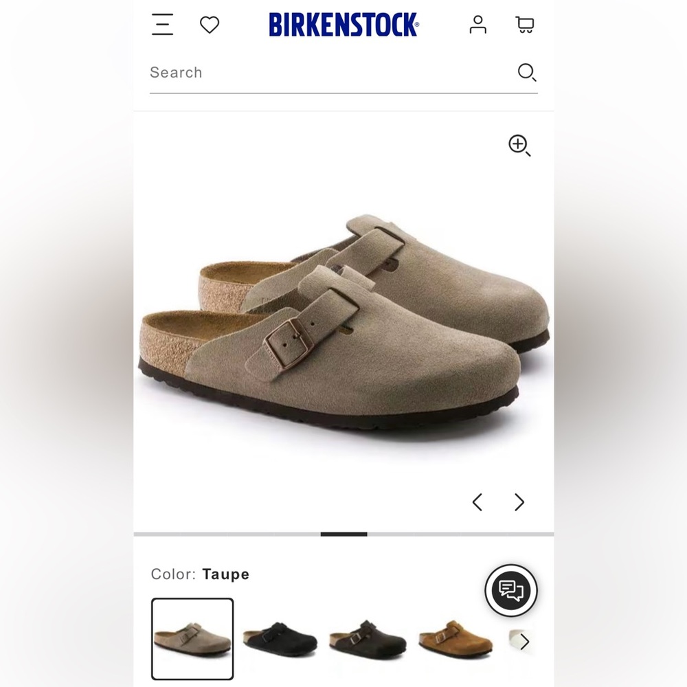 Birkenstock Boston Soft Footbed Suede Leather Clogs Size 46